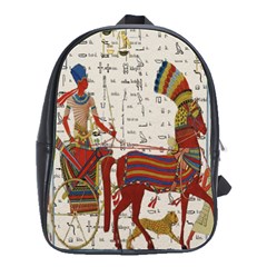 Egyptian Tutunkhamun Pharaoh Design School Bag (large) by Celenk