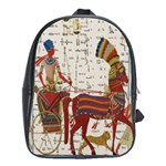 Egyptian Tutunkhamun Pharaoh Design School Bag (Large) Front