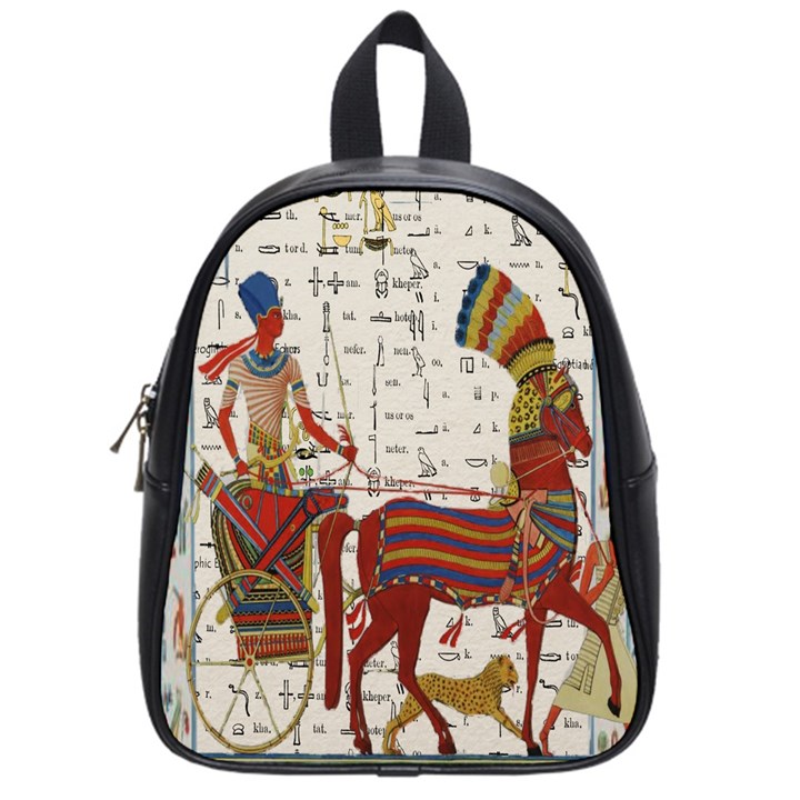 Egyptian Tutunkhamun Pharaoh Design School Bag (Small)