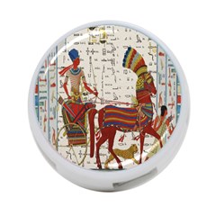 Egyptian Tutunkhamun Pharaoh Design 4-port Usb Hub (one Side) by Celenk