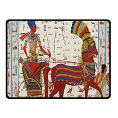 Egyptian Tutunkhamun Pharaoh Design Fleece Blanket (small) by Celenk