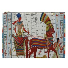 Egyptian Tutunkhamun Pharaoh Design Cosmetic Bag (xxl)  by Celenk