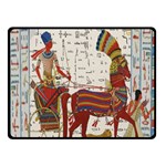 Egyptian Tutunkhamun Pharaoh Design Double Sided Fleece Blanket (Small)  45 x34  Blanket Front