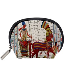 Egyptian Tutunkhamun Pharaoh Design Accessory Pouches (small)  by Celenk