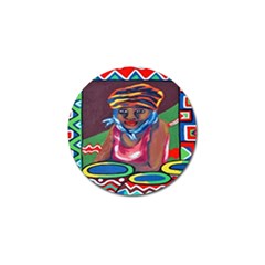 Ethnic Africa Art Work Drawing Golf Ball Marker (4 Pack) by Celenk