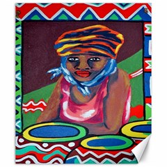 Ethnic Africa Art Work Drawing Canvas 20  X 24   by Celenk