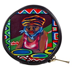 Ethnic Africa Art Work Drawing Mini Makeup Bags by Celenk