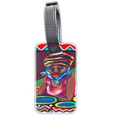 Ethnic Africa Art Work Drawing Luggage Tags (two Sides) by Celenk