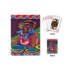 Ethnic Africa Art Work Drawing Playing Cards (mini)  by Celenk