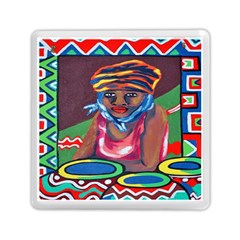 Ethnic Africa Art Work Drawing Memory Card Reader (square)  by Celenk