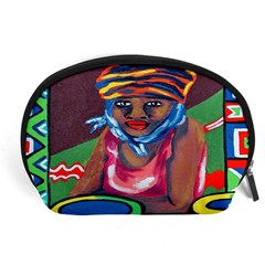 Ethnic Africa Art Work Drawing Accessory Pouches (large)  by Celenk