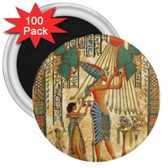 Egyptian Man Sun God Ra Amun 3  Magnets (100 Pack) by Celenk