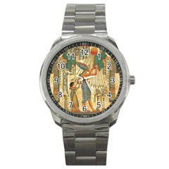 Egyptian Man Sun God Ra Amun Sport Metal Watch