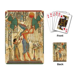 Egyptian Man Sun God Ra Amun Playing Card by Celenk