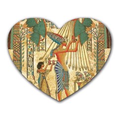 Egyptian Man Sun God Ra Amun Heart Mousepads by Celenk