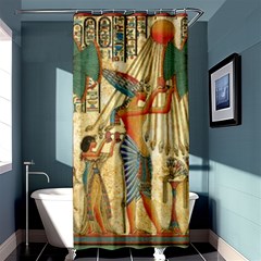 Egyptian Man Sun God Ra Amun Shower Curtain 36  x 72  (Stall) 