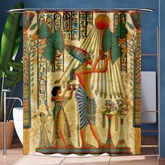 Egyptian Man Sun God Ra Amun Shower Curtain 60  X 72  (medium)  by Celenk