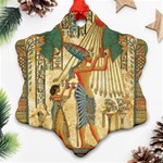 Egyptian Man Sun God Ra Amun Ornament (Snowflake) Front