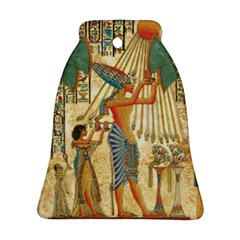 Egyptian Man Sun God Ra Amun Bell Ornament (two Sides) by Celenk