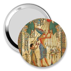 Egyptian Man Sun God Ra Amun 3  Handbag Mirrors