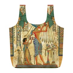 Egyptian Man Sun God Ra Amun Full Print Recycle Bags (L) 