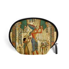 Egyptian Man Sun God Ra Amun Accessory Pouches (small)  by Celenk