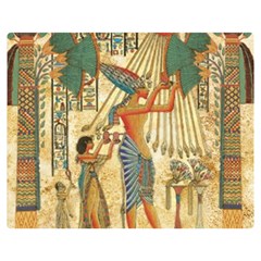 Egyptian Man Sun God Ra Amun Double Sided Flano Blanket (medium)  by Celenk