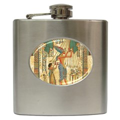 Egyptian Man Sun God Ra Amun Hip Flask (6 Oz) by Celenk