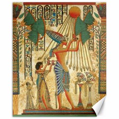 Egyptian Man Sun God Ra Amun Canvas 16  X 20   by Celenk