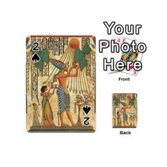 Egyptian Man Sun God Ra Amun Playing Cards 54 (mini)  by Celenk