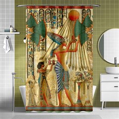 Egyptian Man Sun God Ra Amun Shower Curtain 48  X 72  (small)  by Celenk