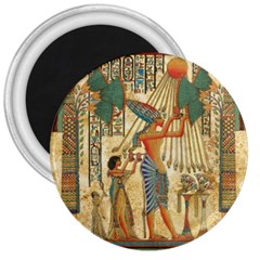 Egyptian Man Sun God Ra Amun 3  Magnets by Celenk