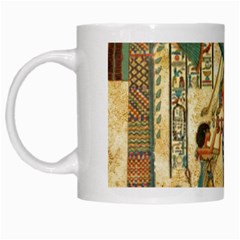 Egyptian Man Sun God Ra Amun White Mugs by Celenk