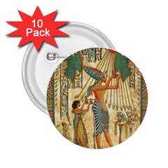 Egyptian Man Sun God Ra Amun 2 25  Buttons (10 Pack)  by Celenk