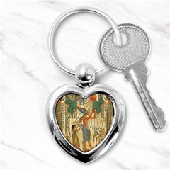 Egyptian Man Sun God Ra Amun Key Chains (heart)  by Celenk