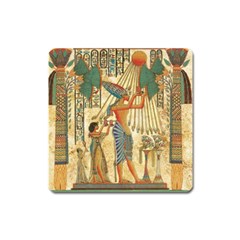 Egyptian Man Sun God Ra Amun Square Magnet by Celenk