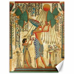 Egyptian Man Sun God Ra Amun Canvas 12  X 16   by Celenk