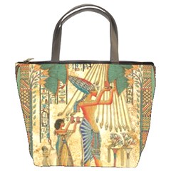 Egyptian Man Sun God Ra Amun Bucket Bags by Celenk