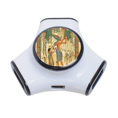 Egyptian Man Sun God Ra Amun 3-port Usb Hub by Celenk