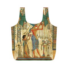 Egyptian Man Sun God Ra Amun Full Print Recycle Bags (m)  by Celenk