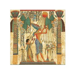 Egyptian Man Sun God Ra Amun Small Satin Scarf (square) by Celenk