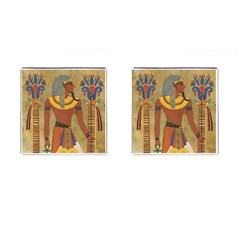 Egyptian Tutunkhamun Pharaoh Design Cufflinks (square) by Celenk