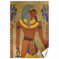 Egyptian Tutunkhamun Pharaoh Design Canvas 20  X 30   by Celenk