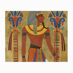 Egyptian Tutunkhamun Pharaoh Design Small Glasses Cloth (2-side) by Celenk