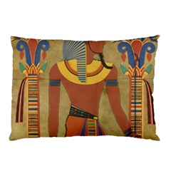 Egyptian Tutunkhamun Pharaoh Design Pillow Case by Celenk