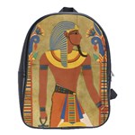 Egyptian Tutunkhamun Pharaoh Design School Bag (Large) Front