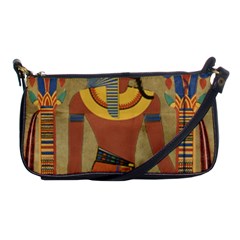 Egyptian Tutunkhamun Pharaoh Design Shoulder Clutch Bags by Celenk