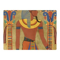 Egyptian Tutunkhamun Pharaoh Design Double Sided Flano Blanket (mini)  by Celenk