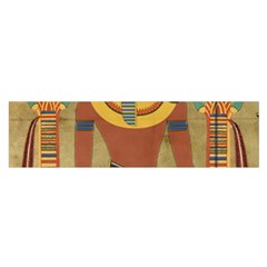 Egyptian Tutunkhamun Pharaoh Design Satin Scarf (oblong) by Celenk