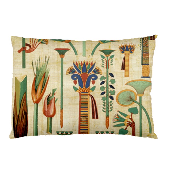 Egyptian Paper Papyrus Hieroglyphs Pillow Case